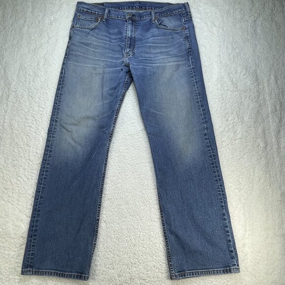 Levis Jeans Mens 36x32 Blue Loose Fit Straight Leg Medium Wash High Rise Denim - Picture 2 of 12